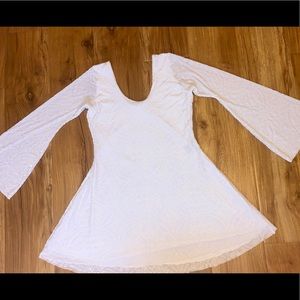 BlackMilk White Burned Velvet Arabella Dress